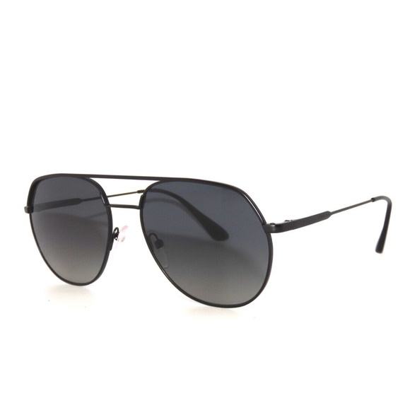 Prada SPR55U 55 1BO-5W1 Black Gray Gradient Polarized Sunglasses 55U - Picture 1 of 6